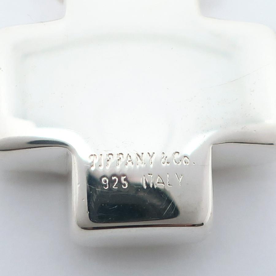 美品 ティファニー シルバー ローマン レディース Tiffany TIFFANY&Co.（ティファニー） ネックレス ローマン クロス シルバー925