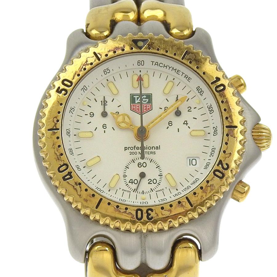 タグホイヤー　セル　プロフェッショナル　CG1120　腕時計　クロノグラフ TAG HEUER タグホイヤー セル CG1120-0 腕時計 SS ゴールド クオーツ