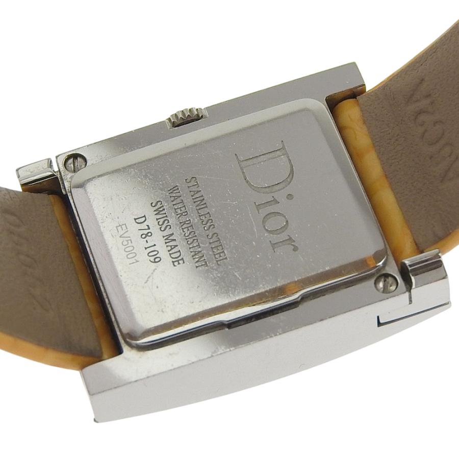 Dior クリスチャンディオール マリス D78.109 腕時計 SS×レザー