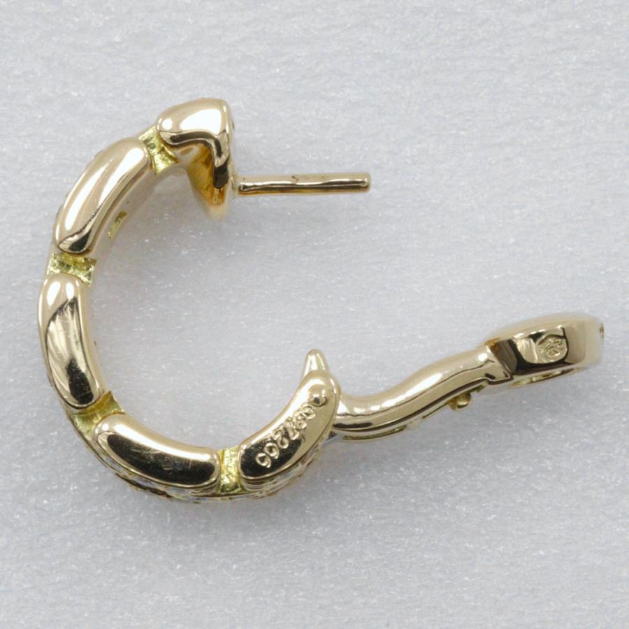 Cartier（カルティエ） マイヨン パンテール 3ロウパヴェ ピアス K18YG 
