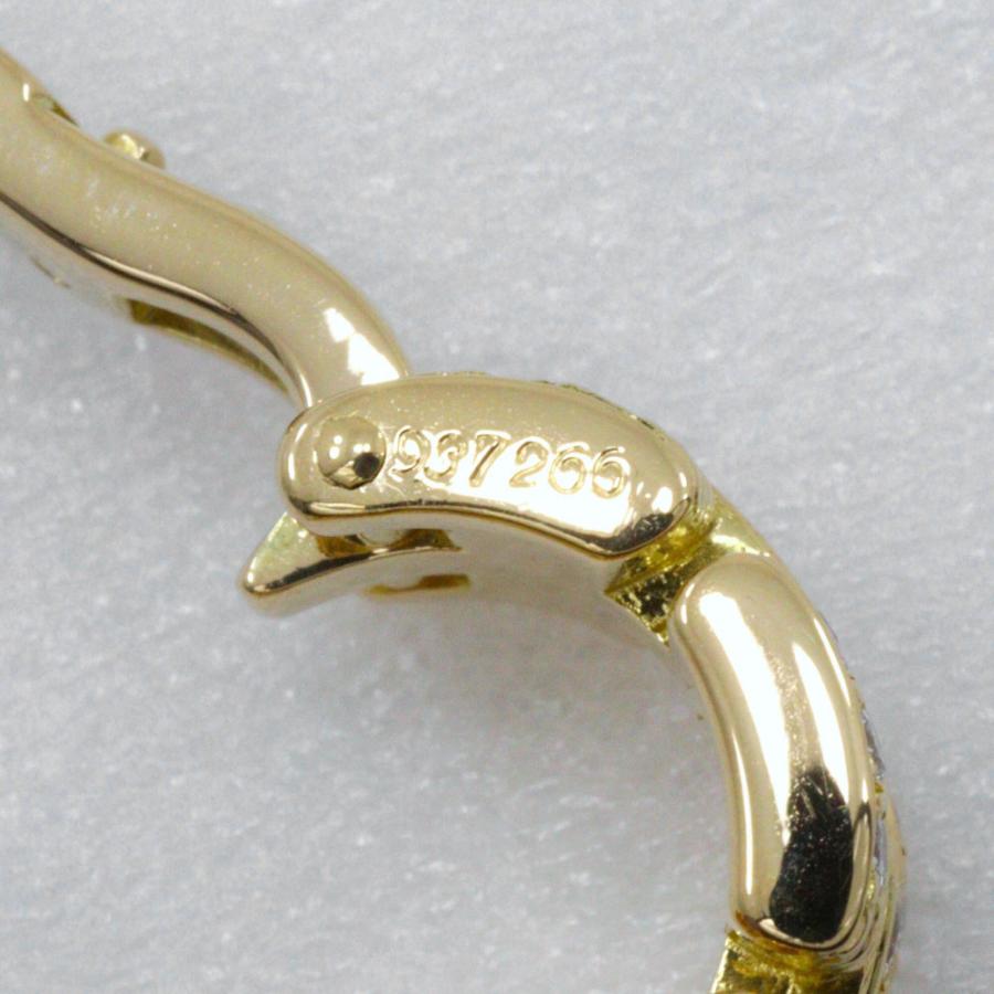 Cartier（カルティエ） マイヨン パンテール 3ロウパヴェ ピアス K18YG 