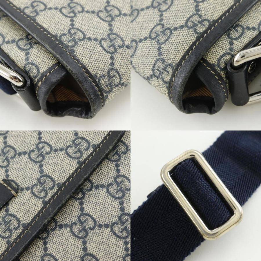 GUCCI グッチ GGスプリーム レザー ショルダーバッグ 223666 GUCCI（グッチ） 223666 ショルダーバッグ GGスプリームキャンバス 紺