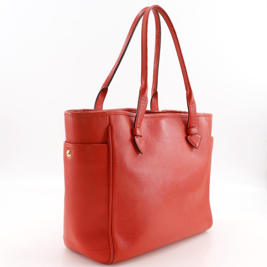 ｜美品｜ロエベ ヘリテージ トートバッグ レザー レッド LOEWE（ロエベ） ヘリテージ トートバッグ レザー 赤 レディース