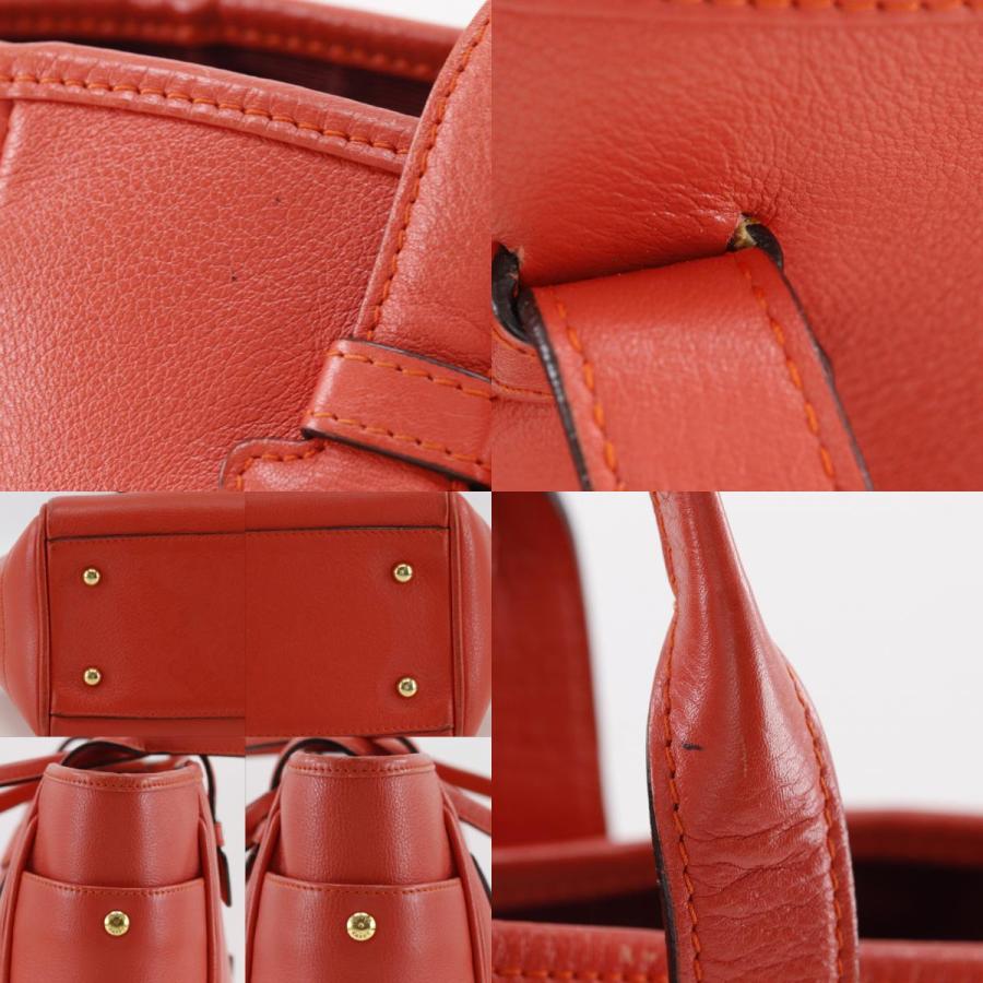 LOEWE（ロエベ） ヘリテージ トートバッグ レザー 赤 レディース