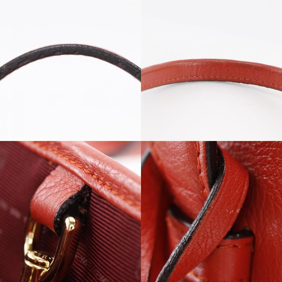 LOEWE（ロエベ） ヘリテージ トートバッグ レザー 赤 レディース