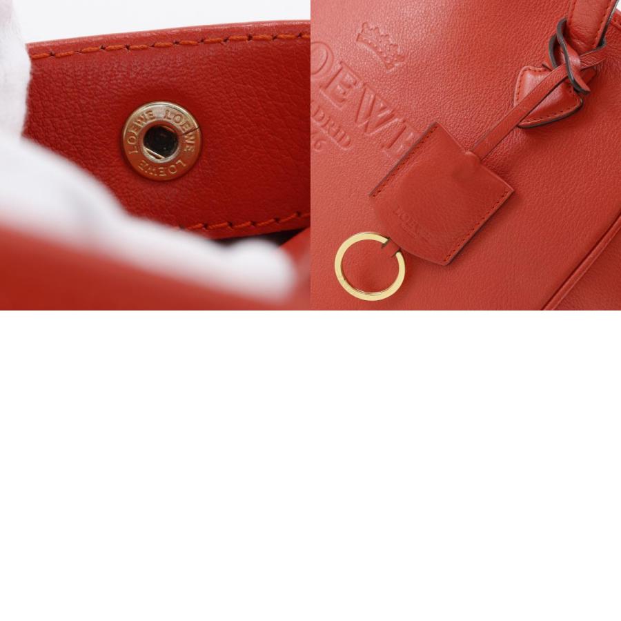 LOEWE（ロエベ） ヘリテージ トートバッグ レザー 赤 レディース