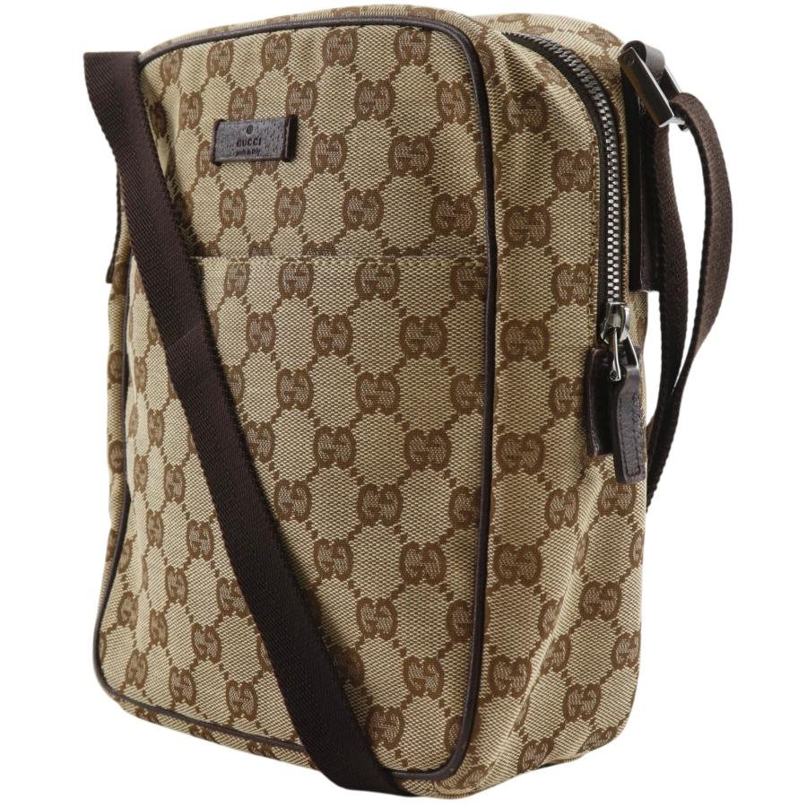 GUCCI（グッチ） 122759 ショルダーバッグ GGキャンバス 茶 ユニ 