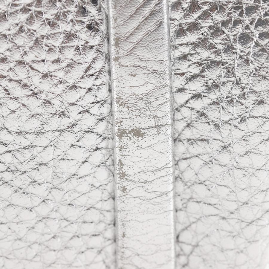 CELINE セリーヌ ロゴプレート ハンドバッグ カーフ シルバー