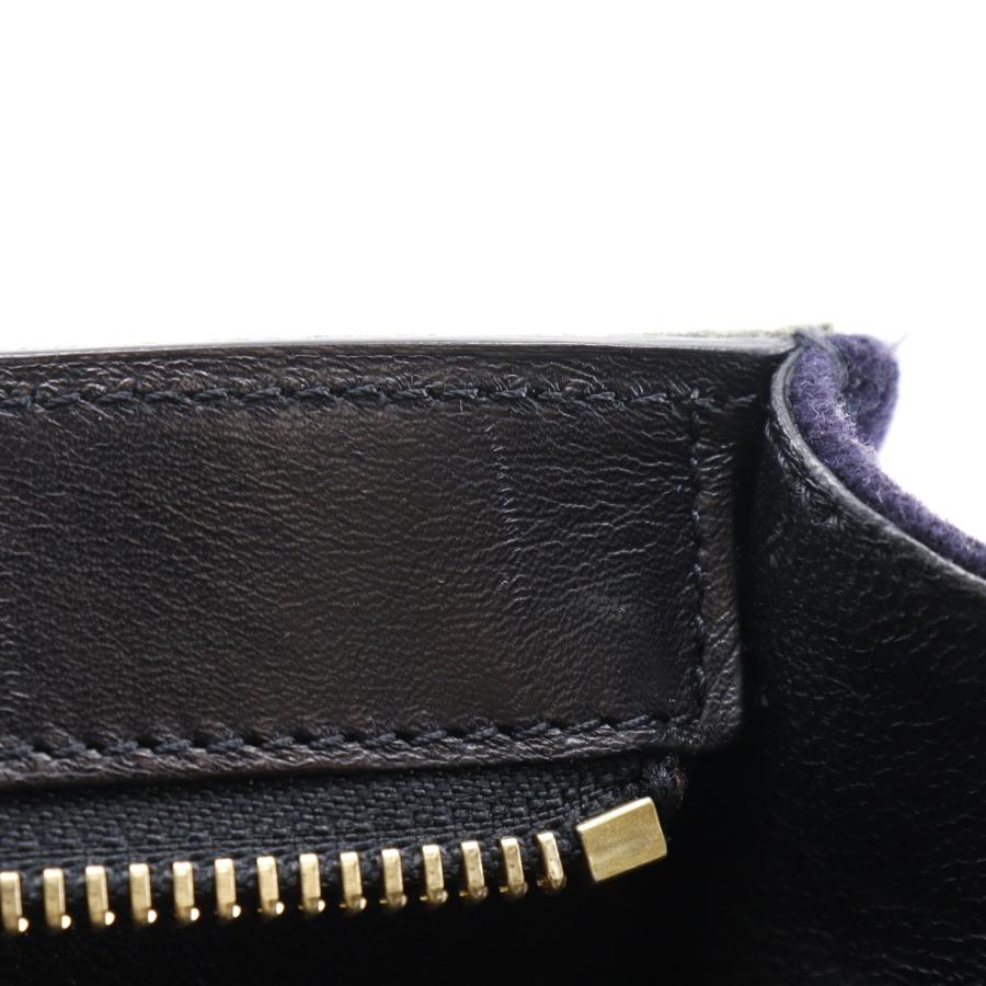 CELINE（セリーヌ） トラペーズ ハンドバッグ フェルト×カーフ 黒 