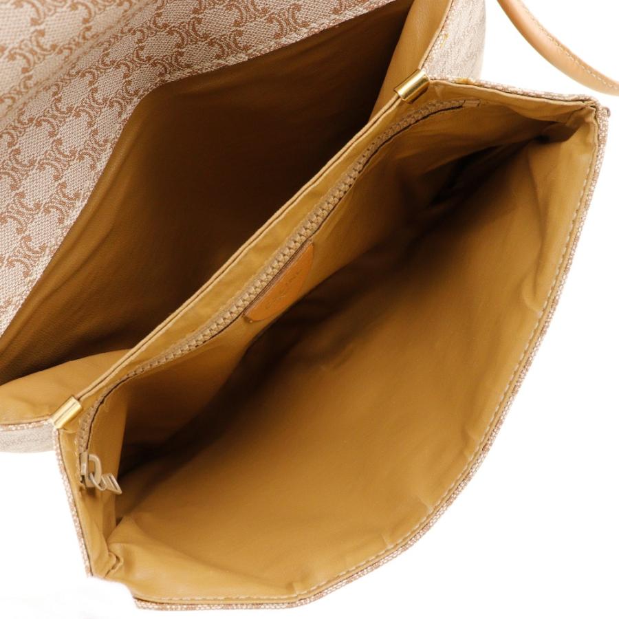 【CELINE】セリーヌ オールドセリーヌ マカダム 2WAYクラッチ PVC×レザー ベージュ レディース ショルダーバッグ CELINE（セリーヌ） オールドセリーヌ マカダム 2WAYクラッチ