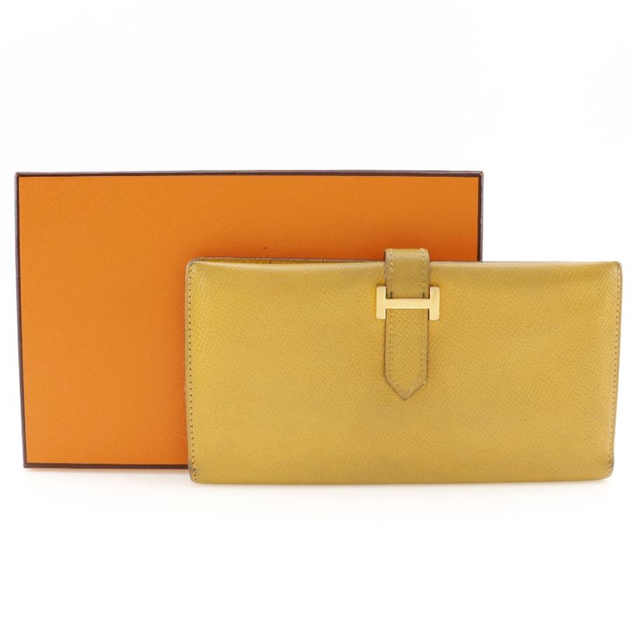 HERMES(エルメス) 長財布 ベアン ゴールド（エルメス HERMES  