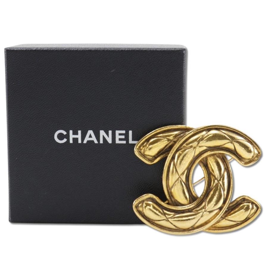 希少　CHANEL　マトラッセ　ココマーク　ヴィンテージ　ブローチ CHANEL（シャネル） ココマーク マトラッセ ヴィンテージ ブローチ
