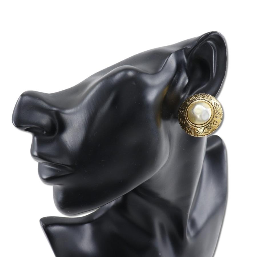 CHANEL シャネル ヴィンテージ イヤリング フェイクパール×金メッキ 約 
