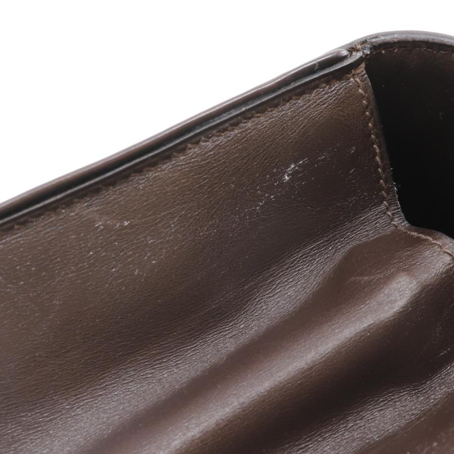 HERMES エルメス ドラッグ30 ハンドバッグ ボックスカーフ 茶  