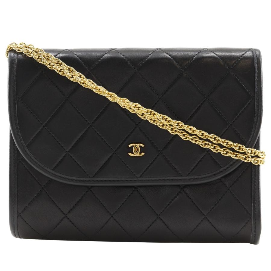 CHANEL シャネル マトラッセミニ チェーンショルダー C00060 ラムスキン 黒 CHANEL（シャネル） マトラッセミニ チェーンショルダー C00060