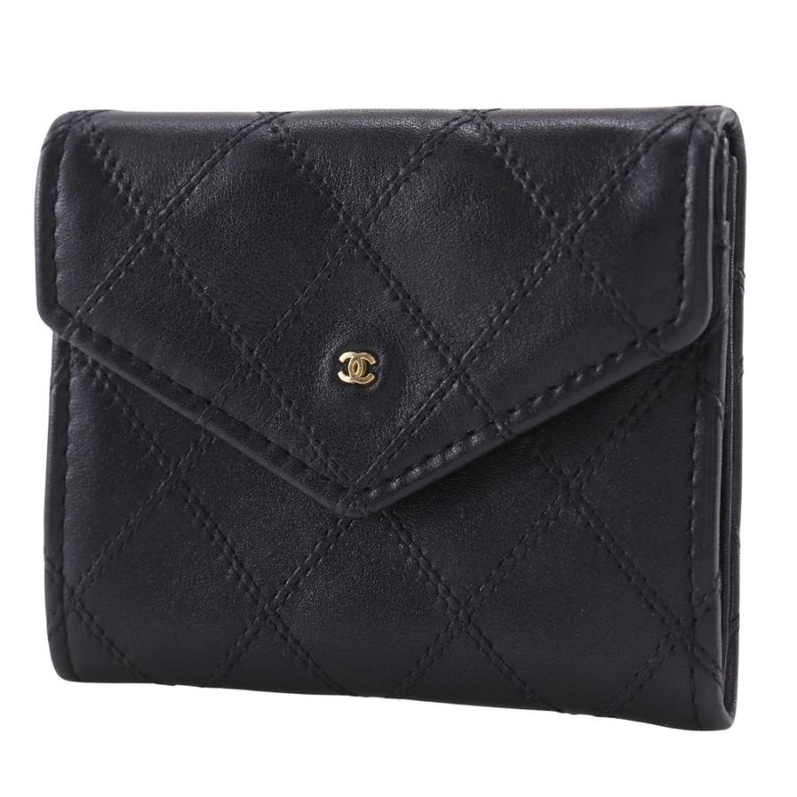 CHANEL ケース 小銭入れ ビコローレ ココマーク 黒 レザー CHANEL（シャネル） ビコローレ ココマーク コインケース カーフ 黒