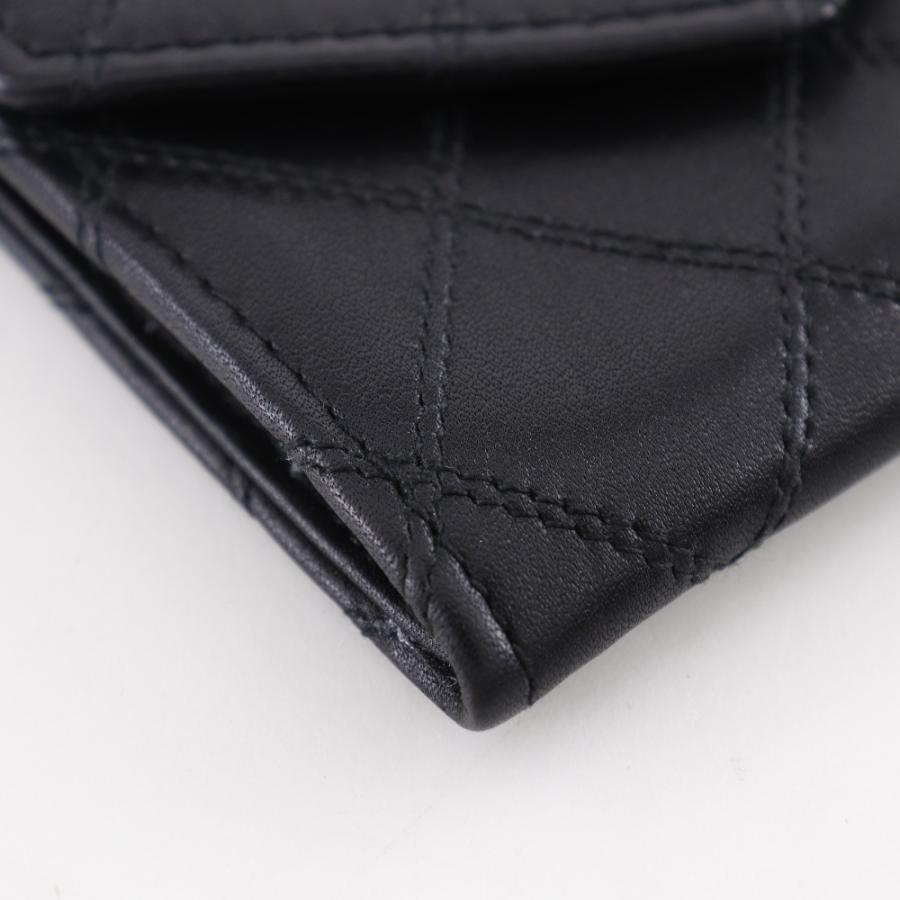 CHANEL（シャネル） ビコローレ ココマーク コインケース カーフ 黒
