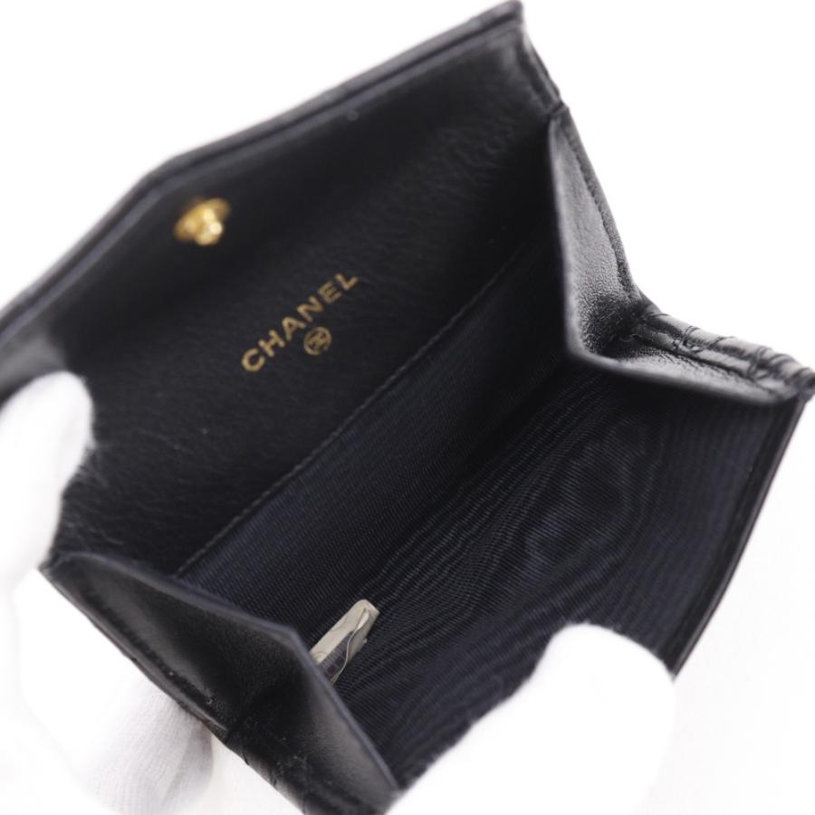 CHANEL（シャネル） ビコローレ ココマーク コインケース カーフ 黒