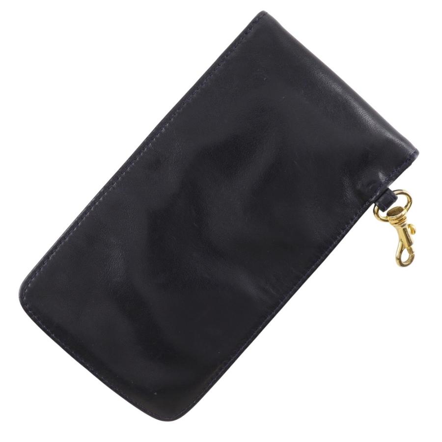 外観美品　CHANEL ポーチ ココマーク ケース　ラムレザー　黒 CHANEL シャネル ココマーク 眼鏡ケース 小物入れ ポーチ