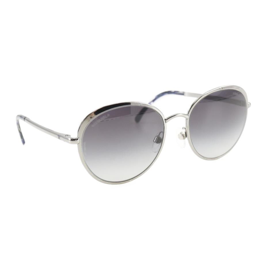 CHANEL シャネル 4206 サングラス プラスチック シルバー/青 CHANEL シャネル 4206 サングラス プラスチック シルバー/青