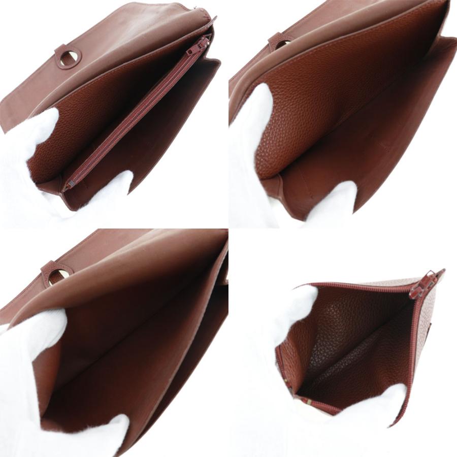 HERMES（エルメス） ドゴンGM □D 長財布 トリヨンクレマンス ボルドー