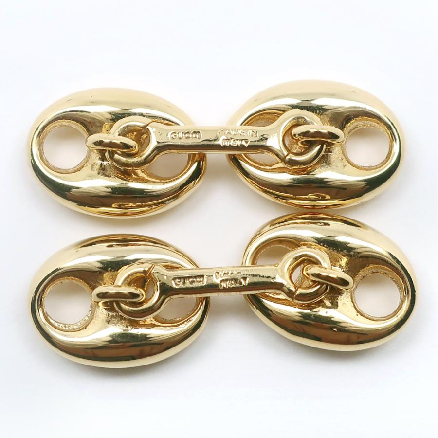 GUCCI（グッチ） オールドグッチ ヴィンテージ カフス 金メッキ メンズ 