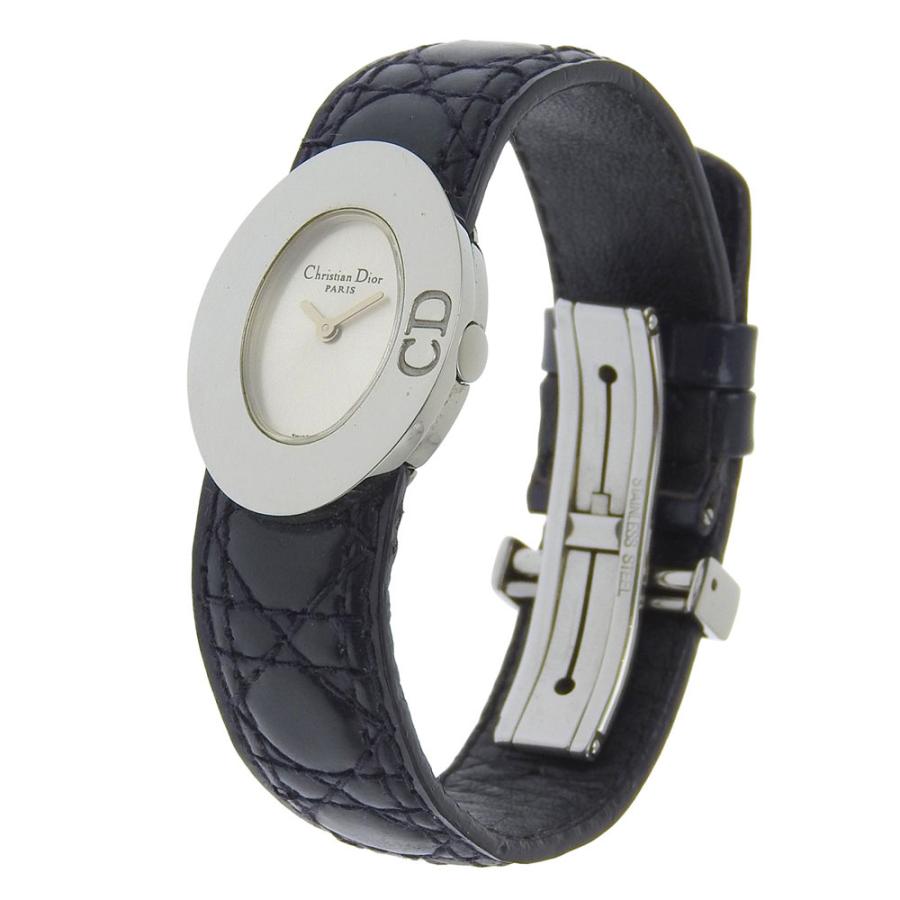 Dior ディオール レディディオール D90-100 腕時計 SS×レザー