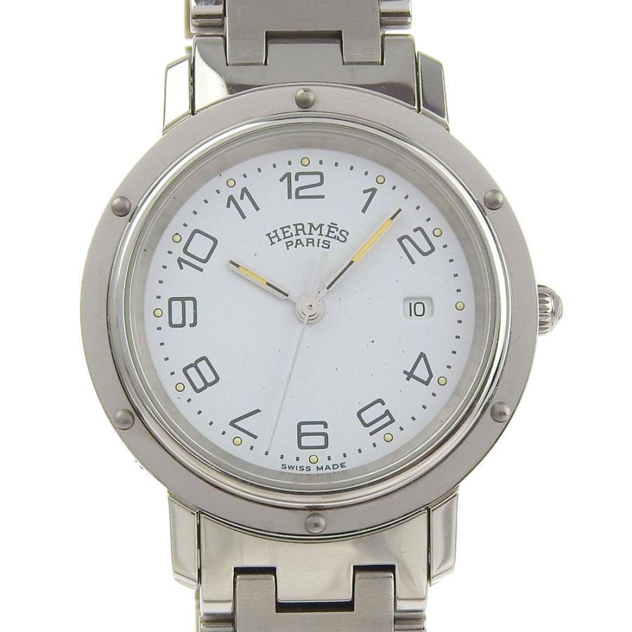 ◎ HERMÈS エルメス　クリッパー CL3.410 腕時計 レディース　銀 HERMES（エルメス） クリッパー CL3.410 腕時計 SS クオーツ アナログ