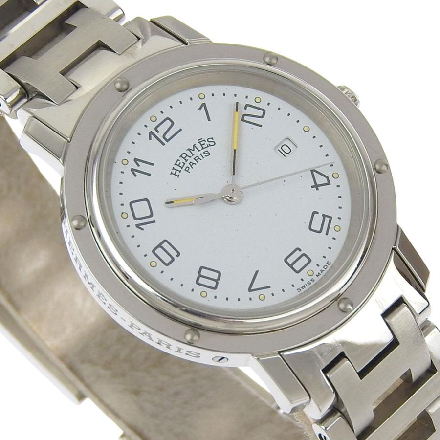 HERMES（エルメス） クリッパー CL3.410 腕時計 SS クオーツ アナログ