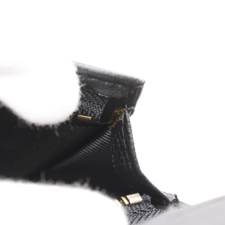 Dior ディオール コンパクトウォレット 三つ折り財布 カーフ 黒  