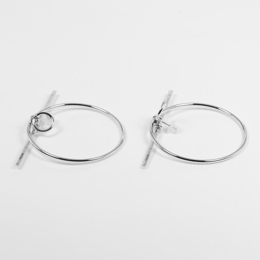 HERMES（エルメス） ループ エシャペ MM ピアス シルバー925 約10.6g