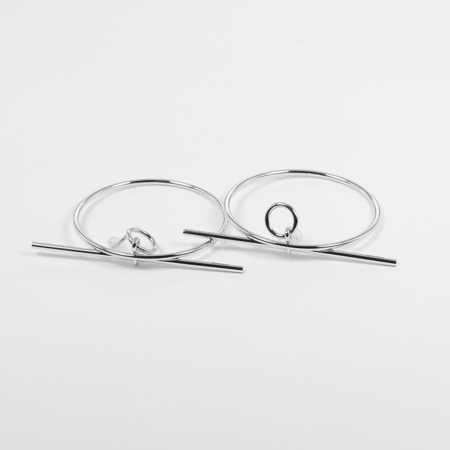 HERMES（エルメス） ループ エシャペ MM ピアス シルバー925 約10.6g