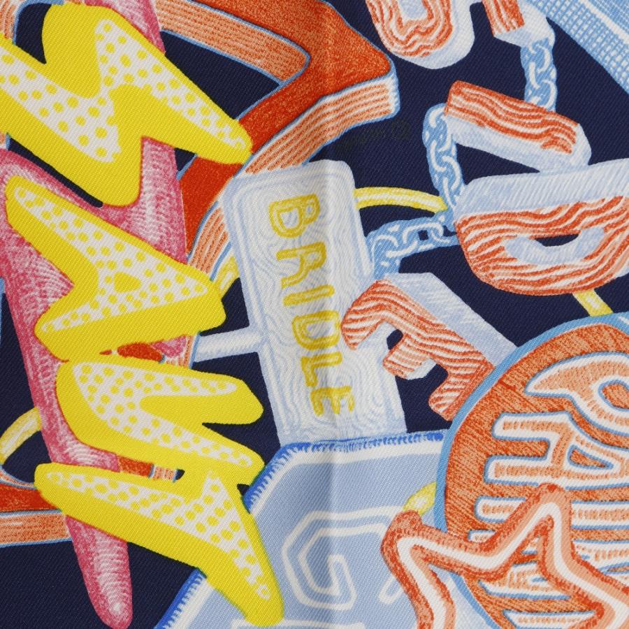 エルメス カレ45 スカーフ ガヴロッシュ シュヴァロスコープネオン 未使用品 HERMES エルメス カレ45 ガヴロッシュ シュヴァロスコープ