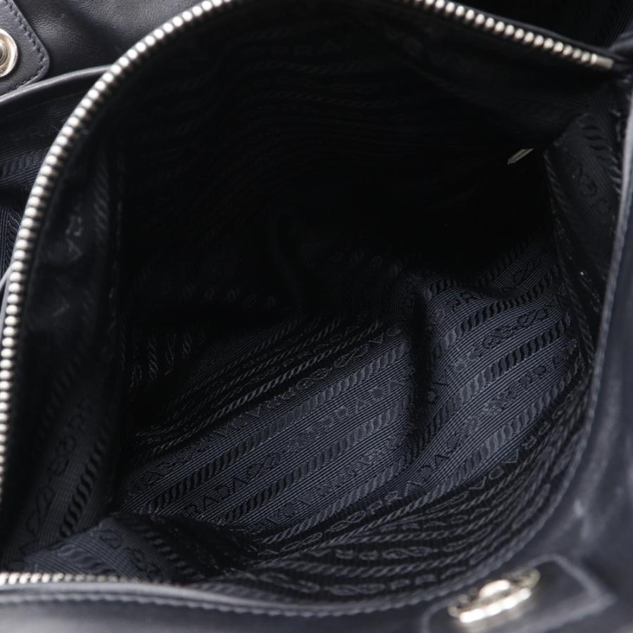 PRADA（プラダ） ロゴ WS7654 トートバッグ レザー 黒 レディース