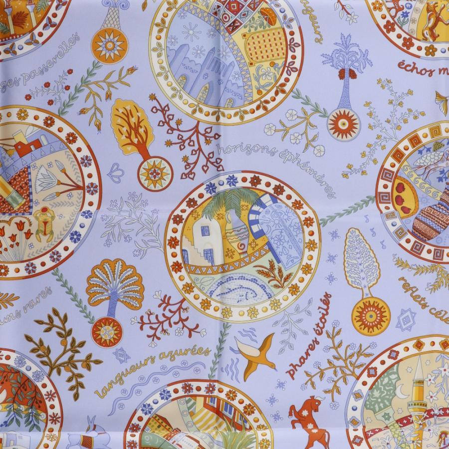 HERMES（エルメス） カレ90 地中海の港町 スカーフ シルク レディース