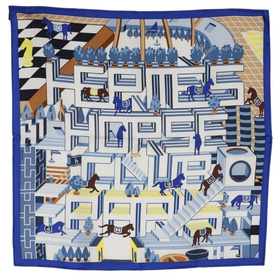 新品 エルメス HERMES ガヴロッシュ クエスト デタイユ カレ45. HERMES（エルメス） カレ45 Horse Club Detail ガヴロッシュ クラブ