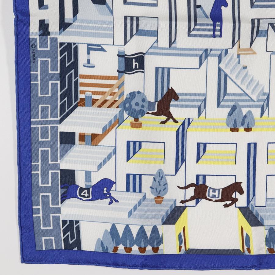 HERMES（エルメス） カレ45 Horse Club Detail ガヴロッシュ クラブ