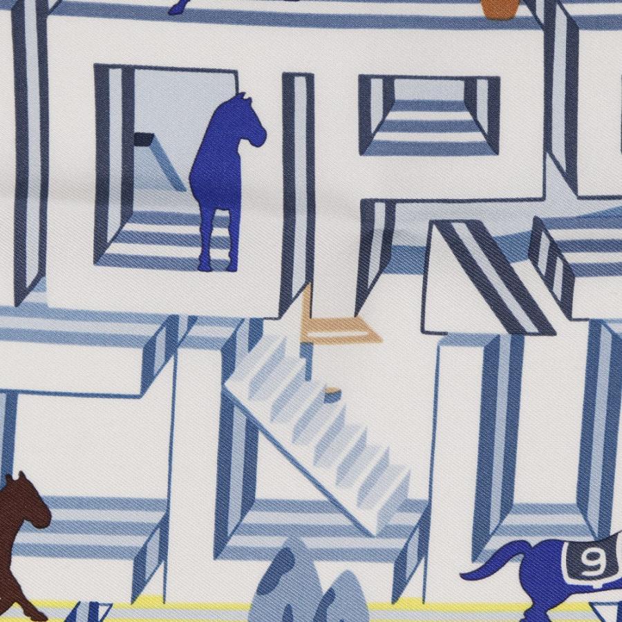 HERMES（エルメス） カレ45 Horse Club Detail ガヴロッシュ クラブ