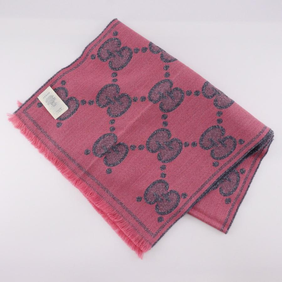 GUCCI（グッチ） GG ウールラメ ジャガード 598993 マフラー ウール