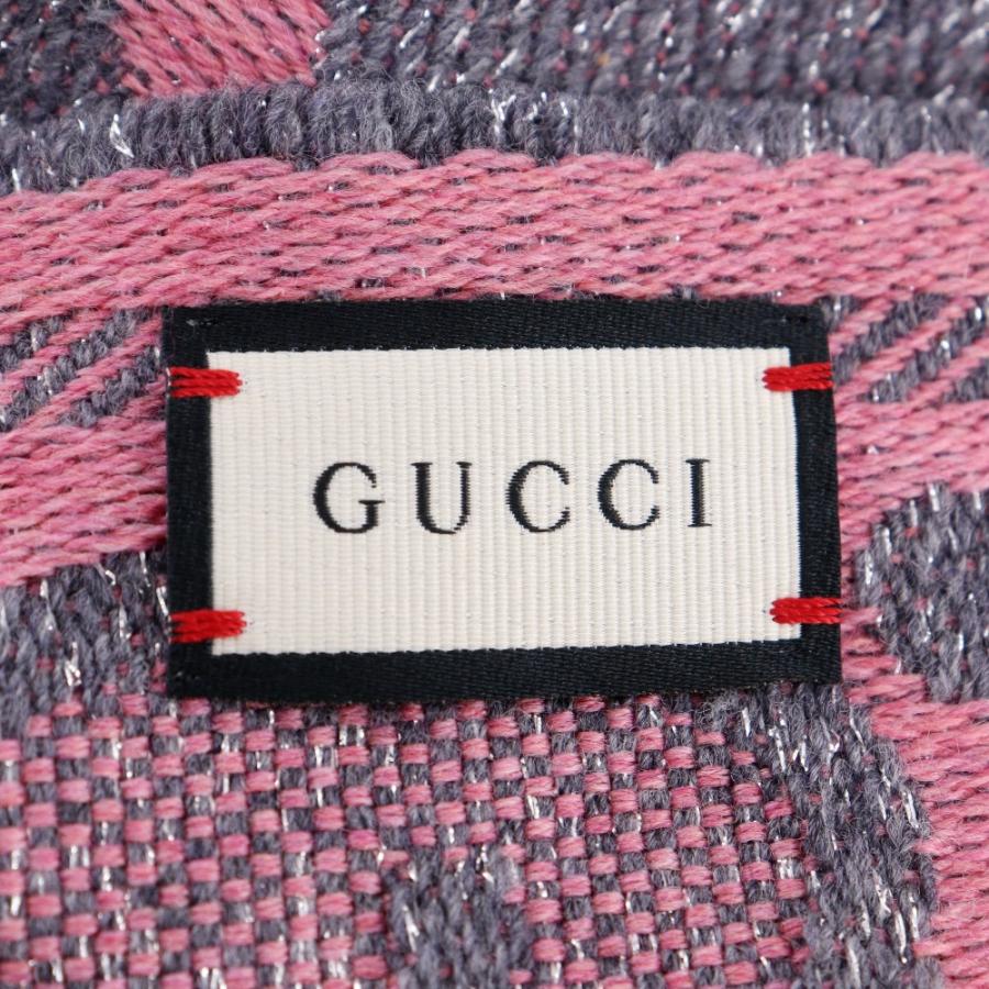 GUCCI（グッチ） GG ウールラメ ジャガード 598993 マフラー ウール