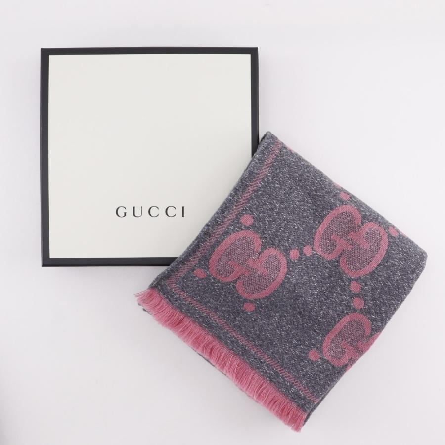GUCCI（グッチ） GG ウールラメ ジャガード 598993 マフラー ウール