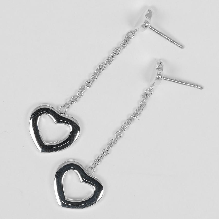TIFFANY&CO. 　ハートリンク　ドロップピアス　シルバー TIFFANY&Co.（ティファニー） ピアス ハートリンク ドロップ シルバー