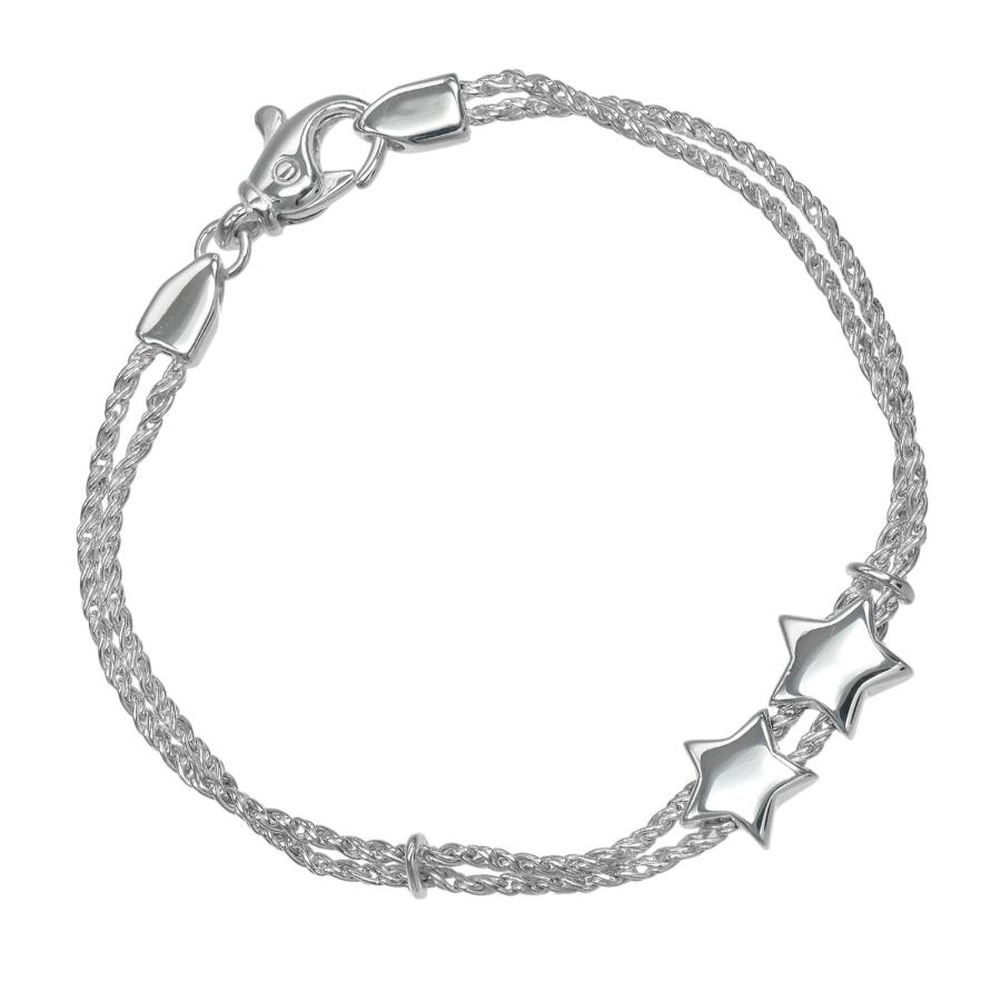 美品 ティファニー ブレスレット ダブルロープ シルバー 925 TIFFANY&Co.（ティファニー） スター ダブルロープ ヴィンテージ 希少