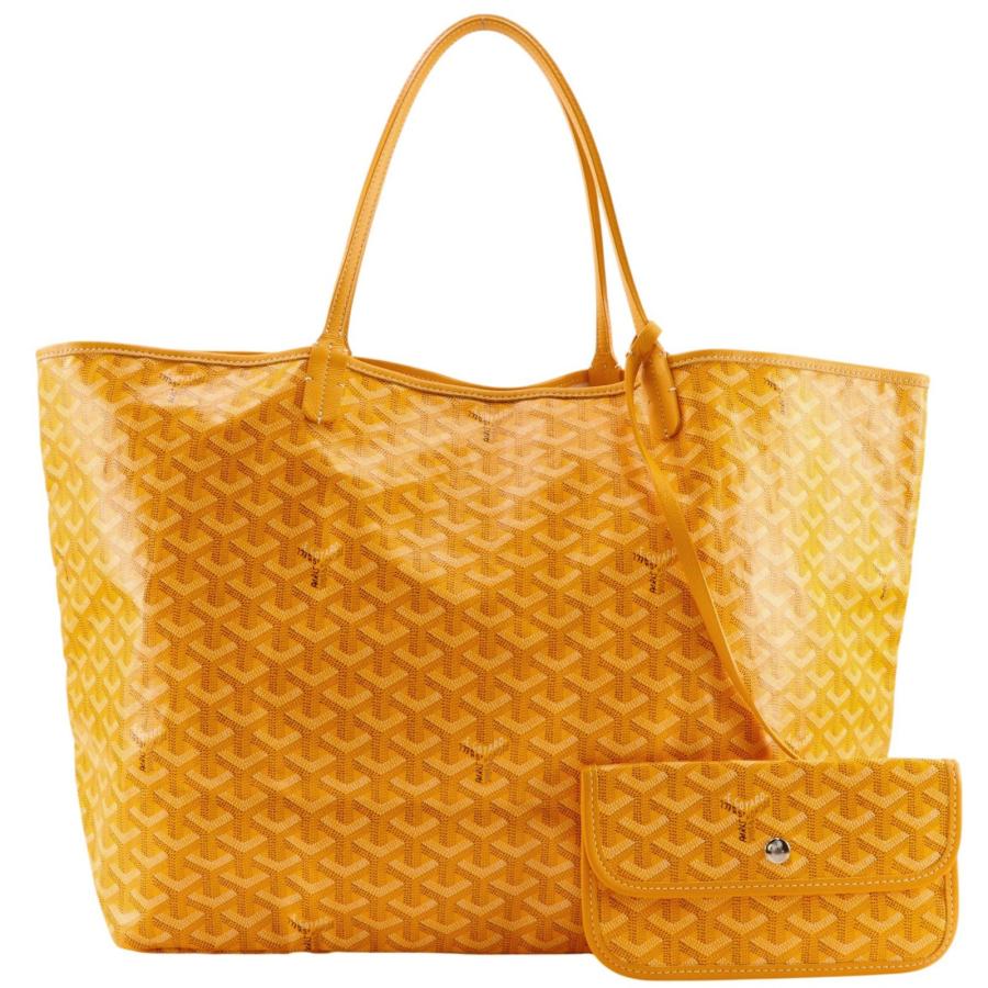 【美品】　ゴヤール　サンルイ　GM  イエロー GOYARD（ゴヤール） サンルイGM トートバッグ PVCコーティング