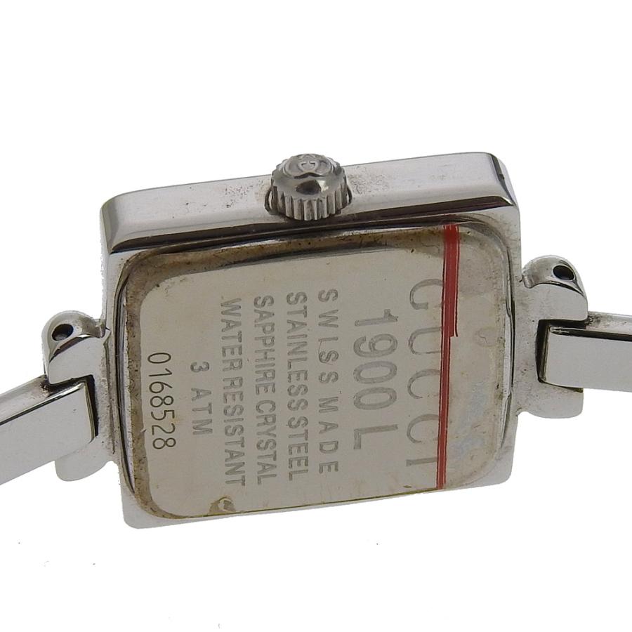 GUCCI グッチ 腕時計 1900Ｌヴィンテージ ステンレススチール GUCCI グッチ 1900L スクエアフェイス 腕時計 ステンレス