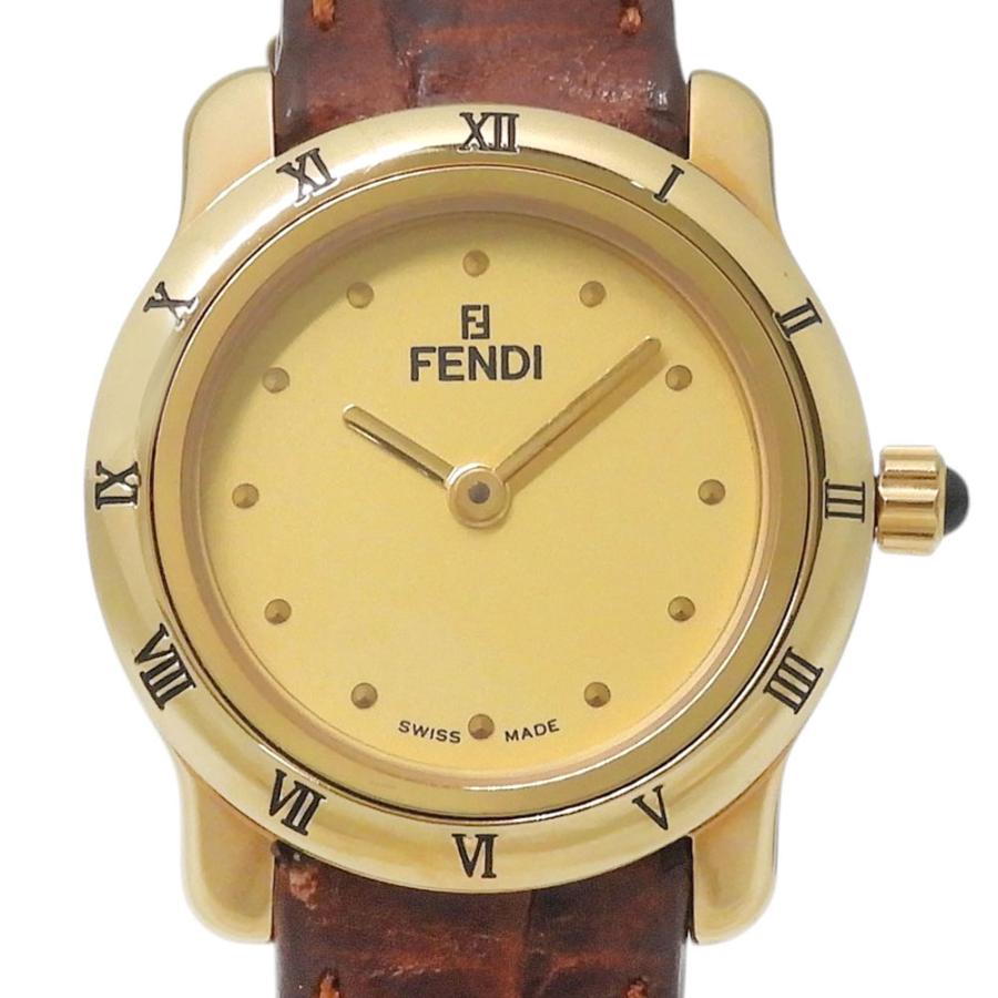 FENDI（フェンディ） チェンジベゼル 800L 腕時計 SS×レザー クオーツ