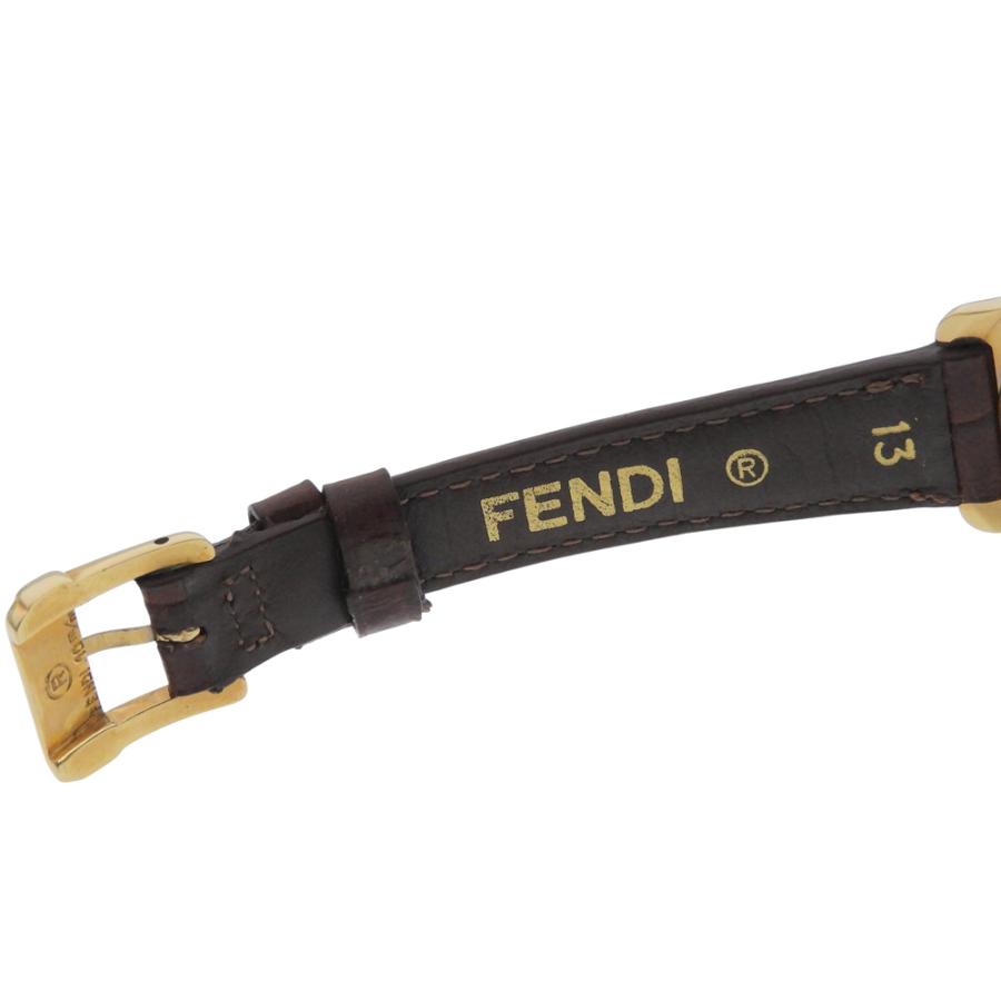 FENDI（フェンディ） チェンジベゼル 800L 腕時計 SS×レザー クオーツ