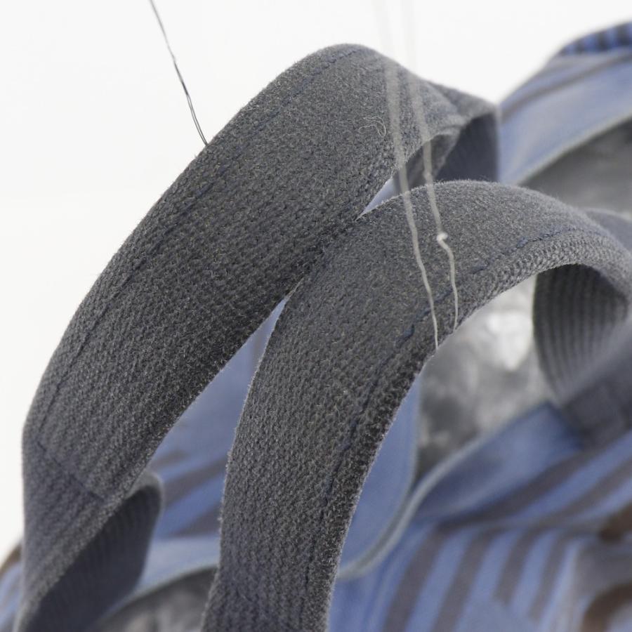 HERMES（エルメス） シュヴォーアン トートバッグ キャンバス 青/黒