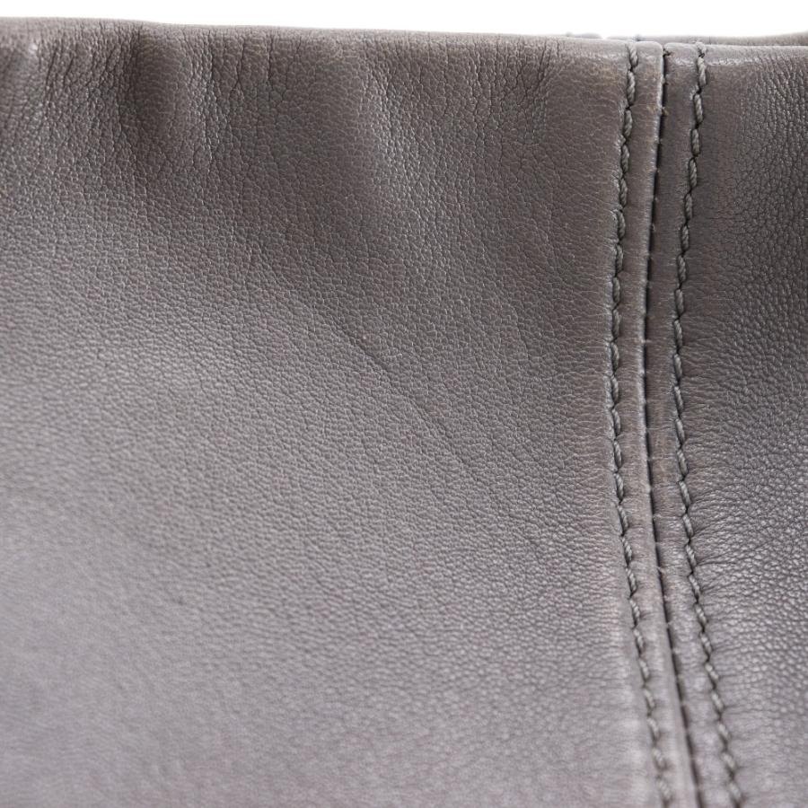 ARMANI ジョルジオアルマーニ ショルダーバッグ ラムスキン グレー