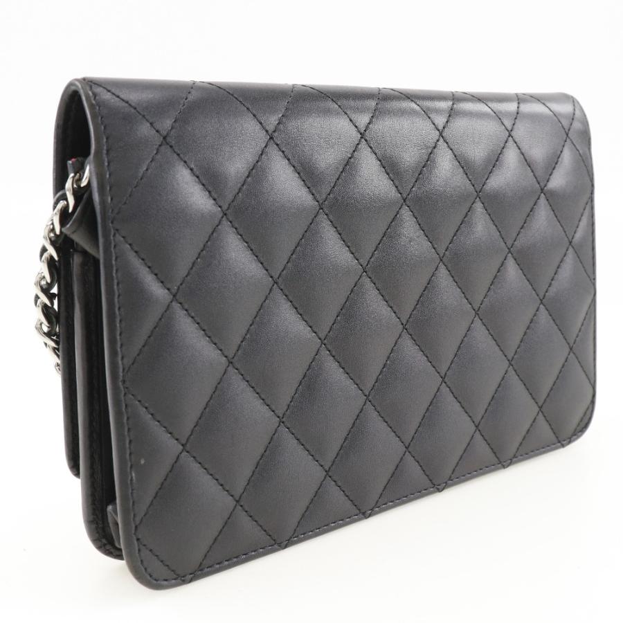 CHANEL ブラック カンボンライン 長財布 CHANEL（シャネル） チェーンウォレット カンボンライン A46646 長財布